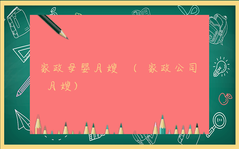家政母婴月嫂 (家政公司 月嫂)